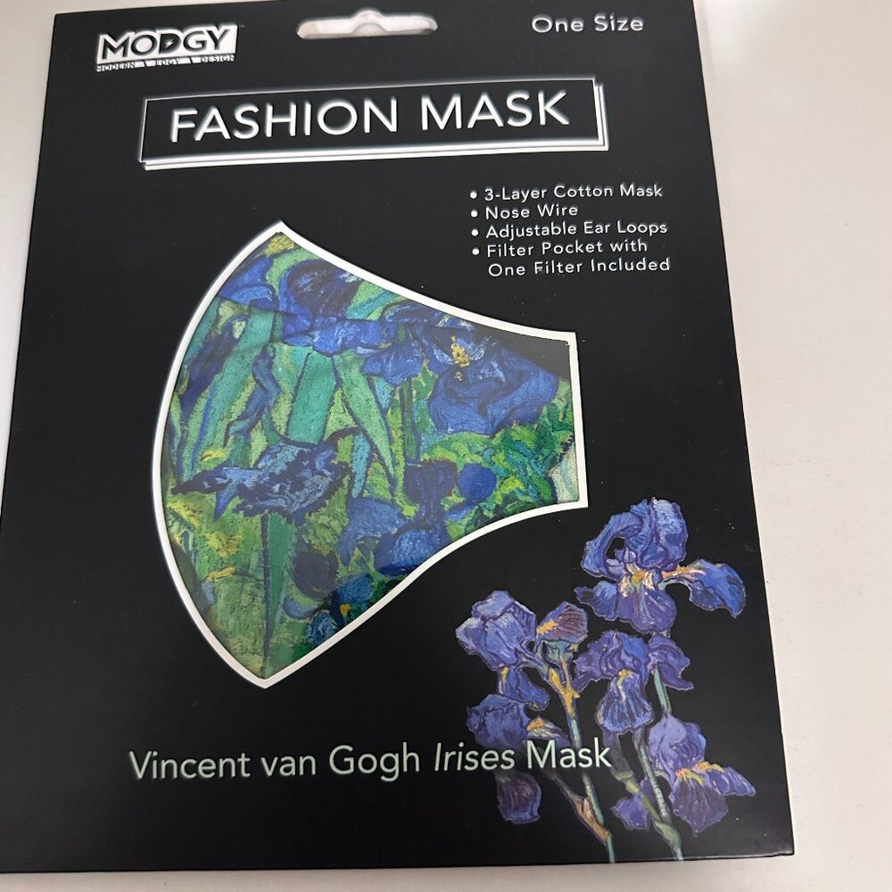 Van Gogh Iris Fashion Mask – New (Originally $15)